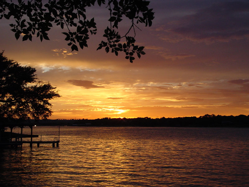 inks-lake-sunset